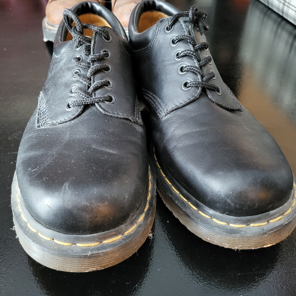 Dr. Martens Black Leather Derbys